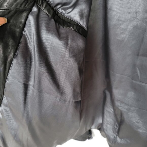 Collezione black leather jacket men's sz XL - Picture 5 of 11